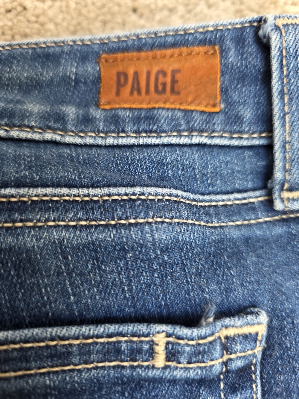 PAIGE Verdugo Ankle Distressed Skinny Jeans - Size 34 - Picture 12 of 12